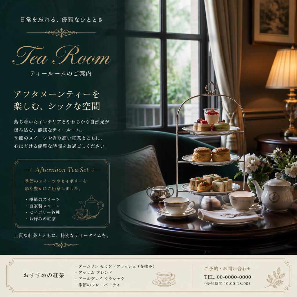 4. 特別な時間を演出するティールーム