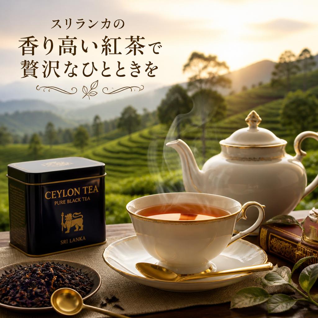 スリランカの香り高い紅茶で贅沢なひとときを