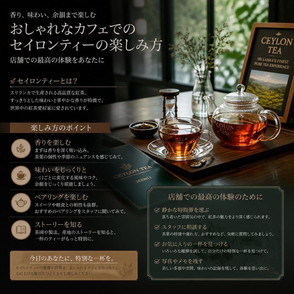 おしゃれなカフェでの楽しみ方