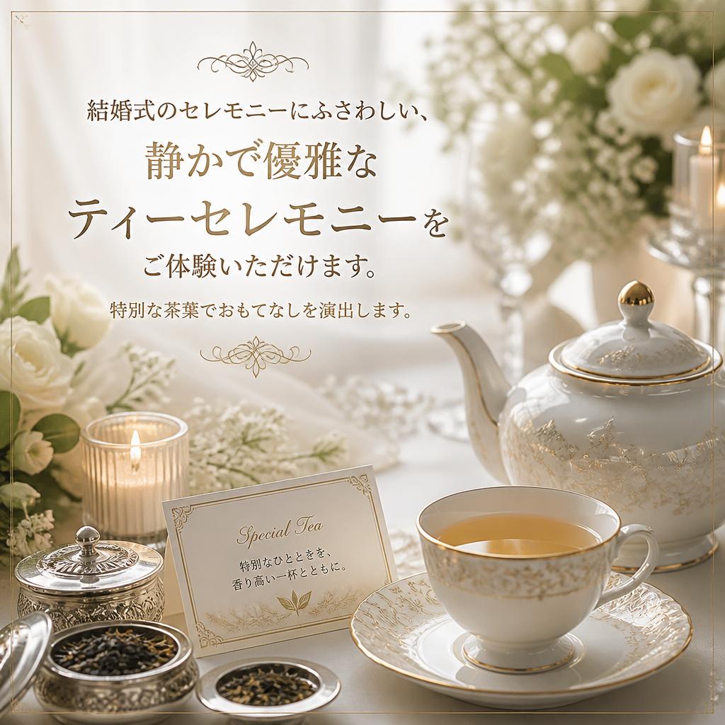 心を込めたティーセレモニー