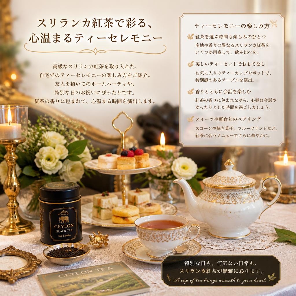 自宅でのティーセレモニー