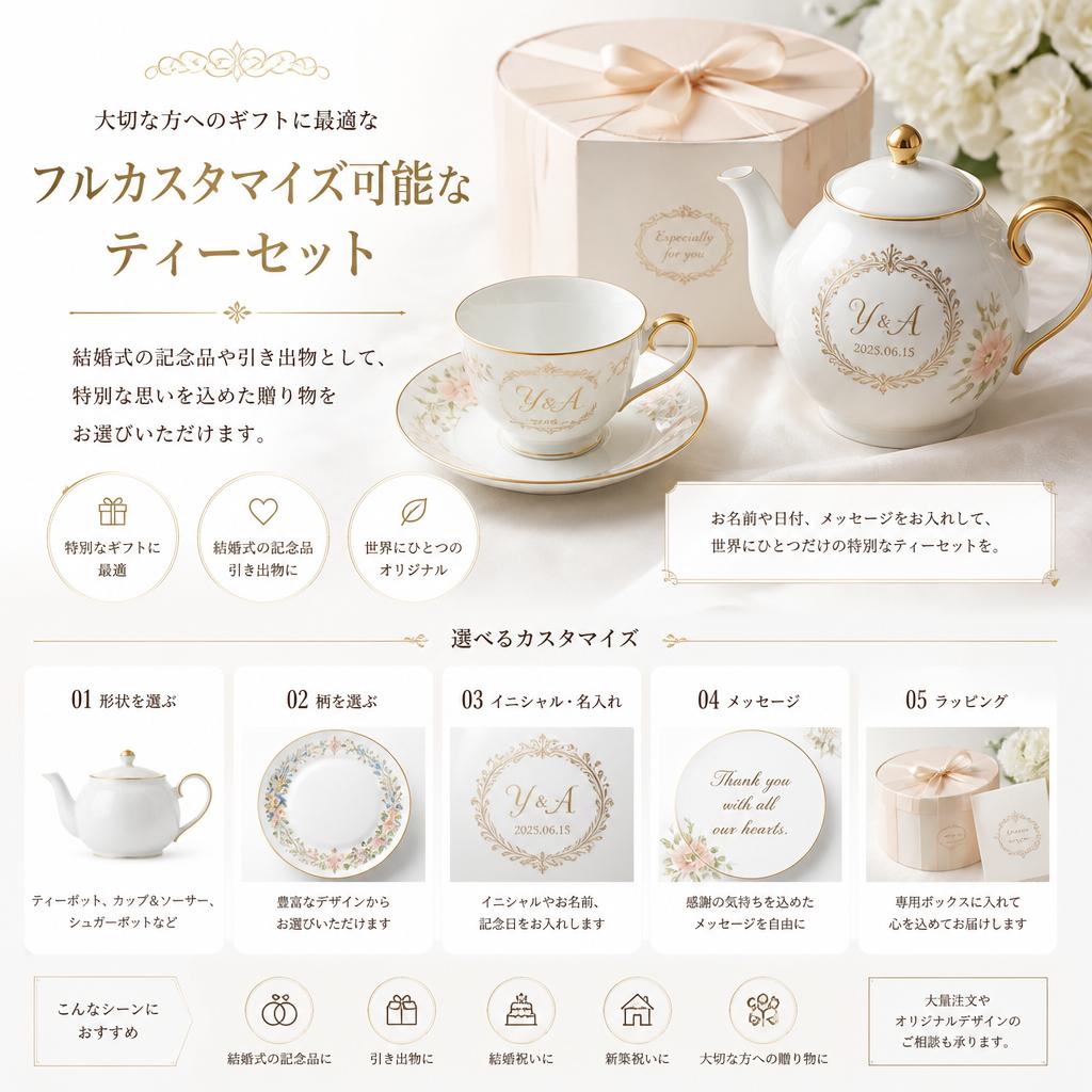 贈り物としてのティーセット