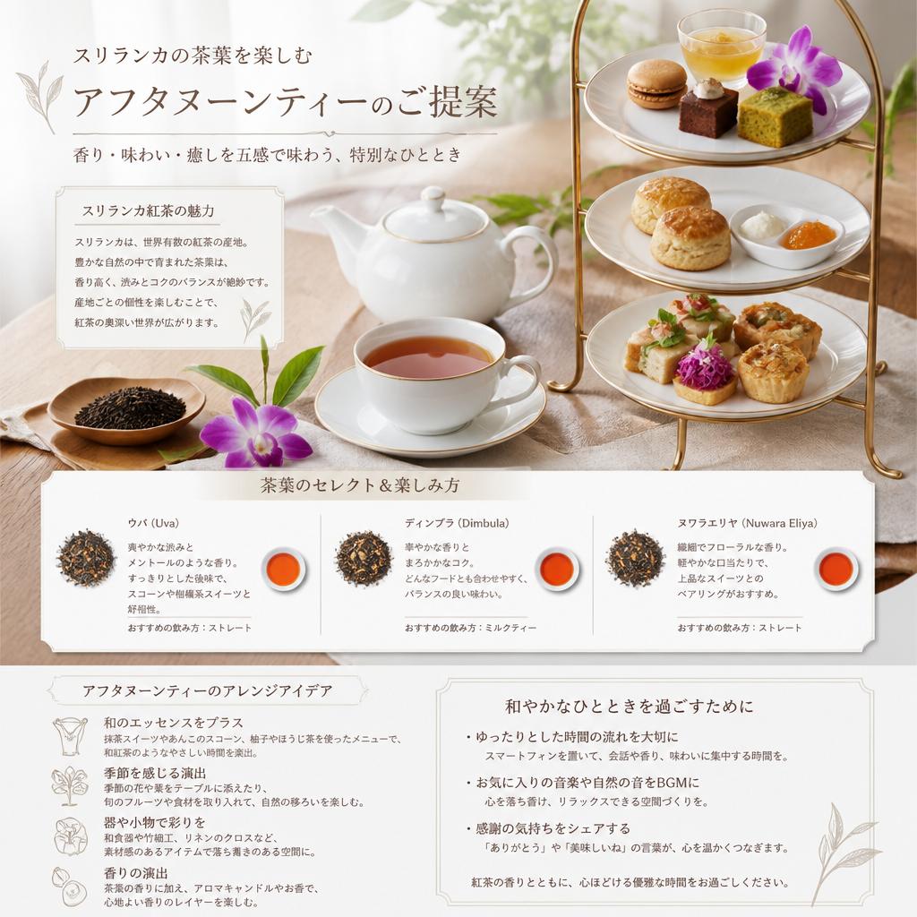 贅沢なアフタヌーンティーの楽しみ方