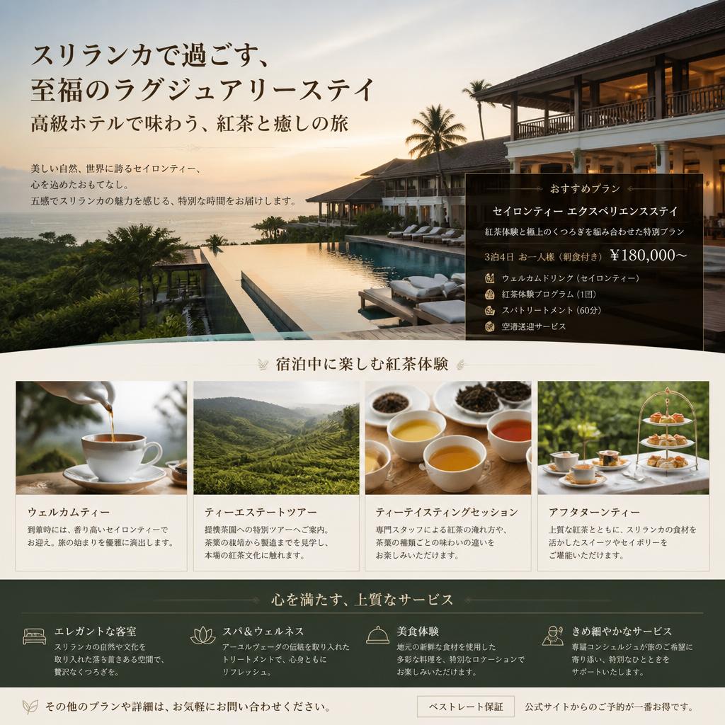 5. ホテルプランでの贅沢な体験