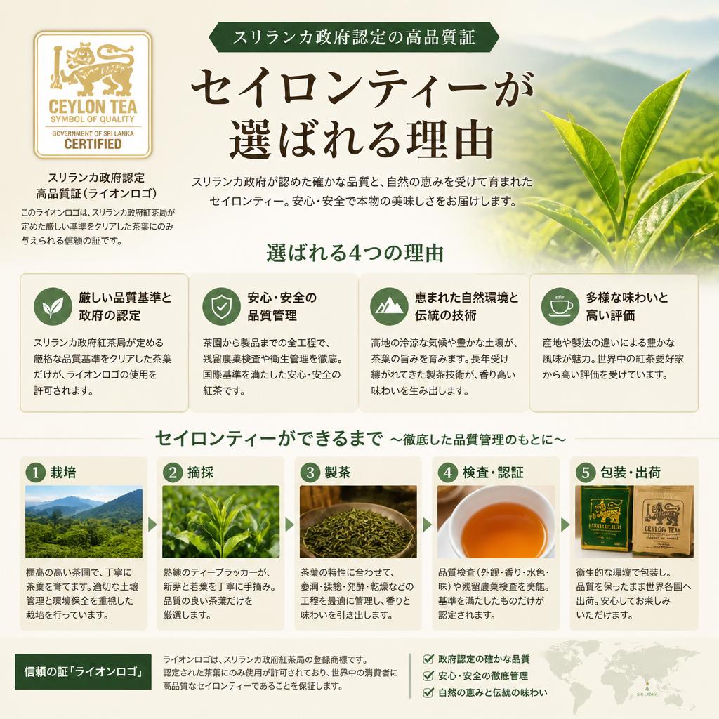 なぜセイロンティーを選ぶべきか？