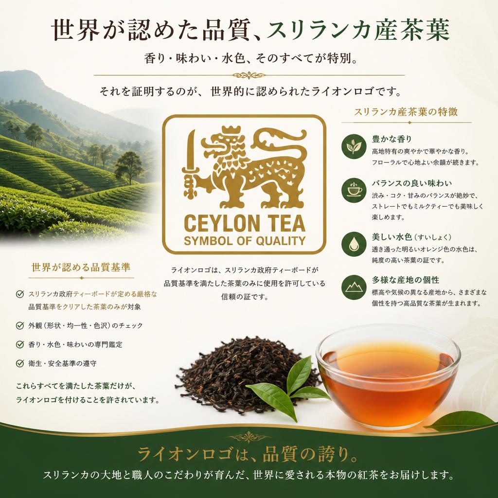 こだわりのセイロンティーの品質