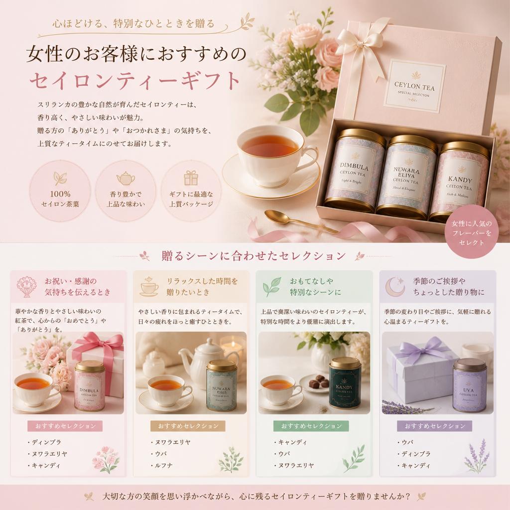 女性への特別なギフトの提案