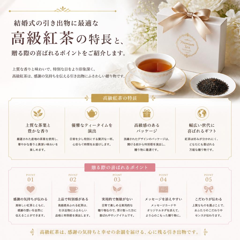 引き出物としての高級紅茶の提案