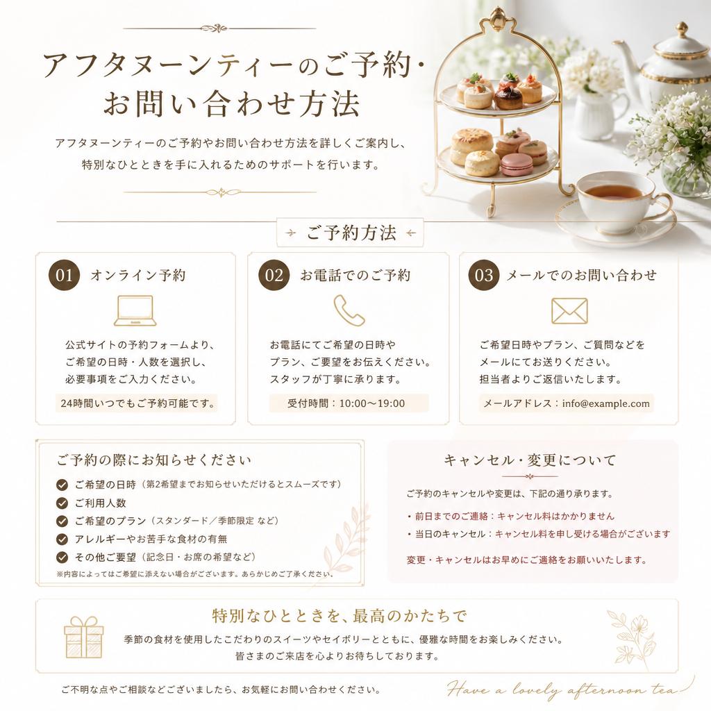 7. お問い合わせ・予約のお手続き