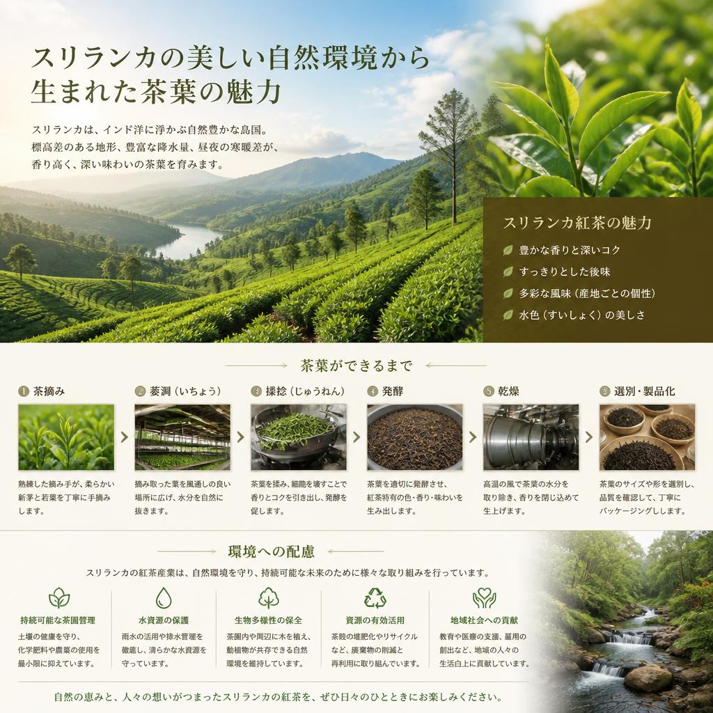 スリランカの自然が生んだ希少な茶葉