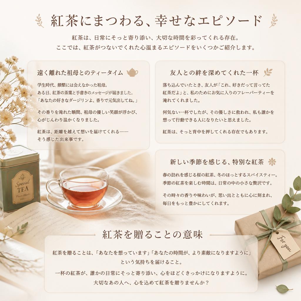 5. 幸せを呼ぶ紅茶のエピソード
