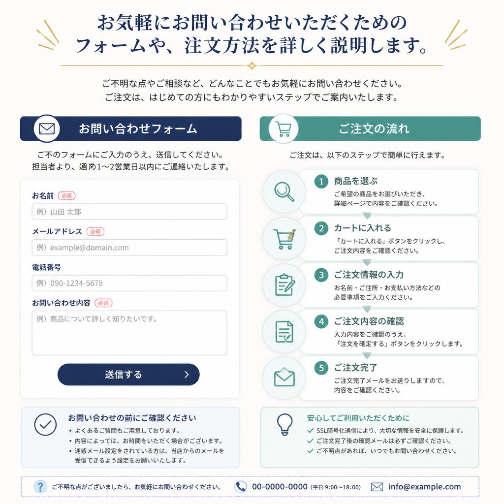 7. お問い合わせ・ご注文