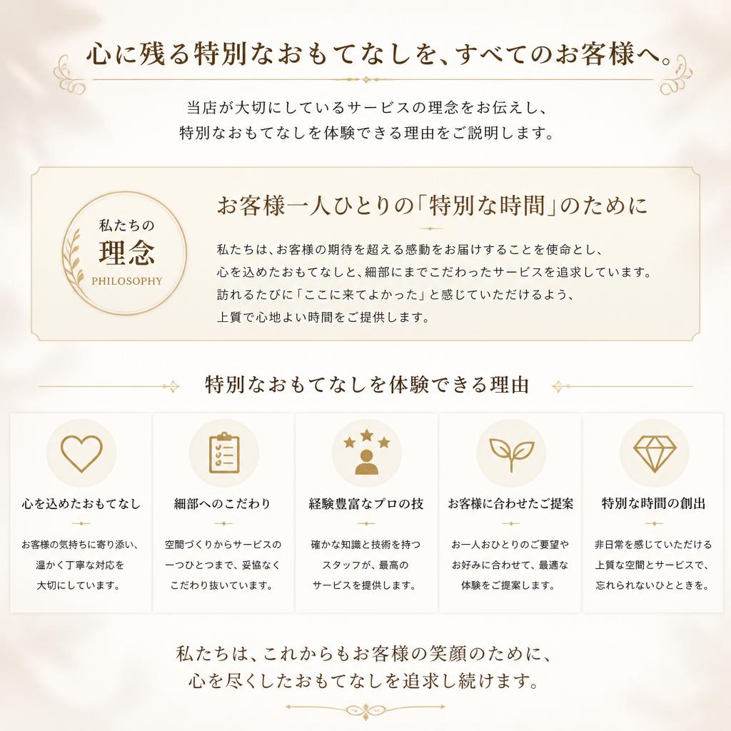 極上のサービスを提供するために