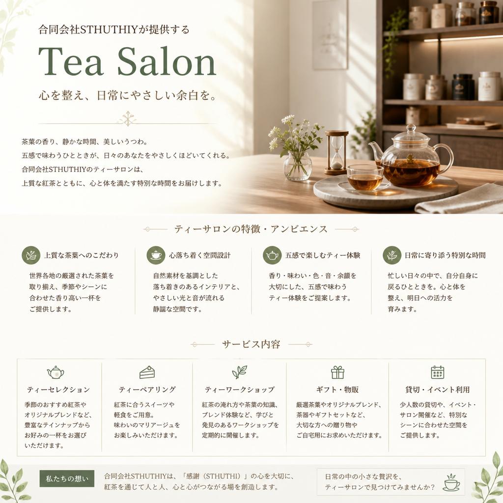 ティーサロン体験のご案内