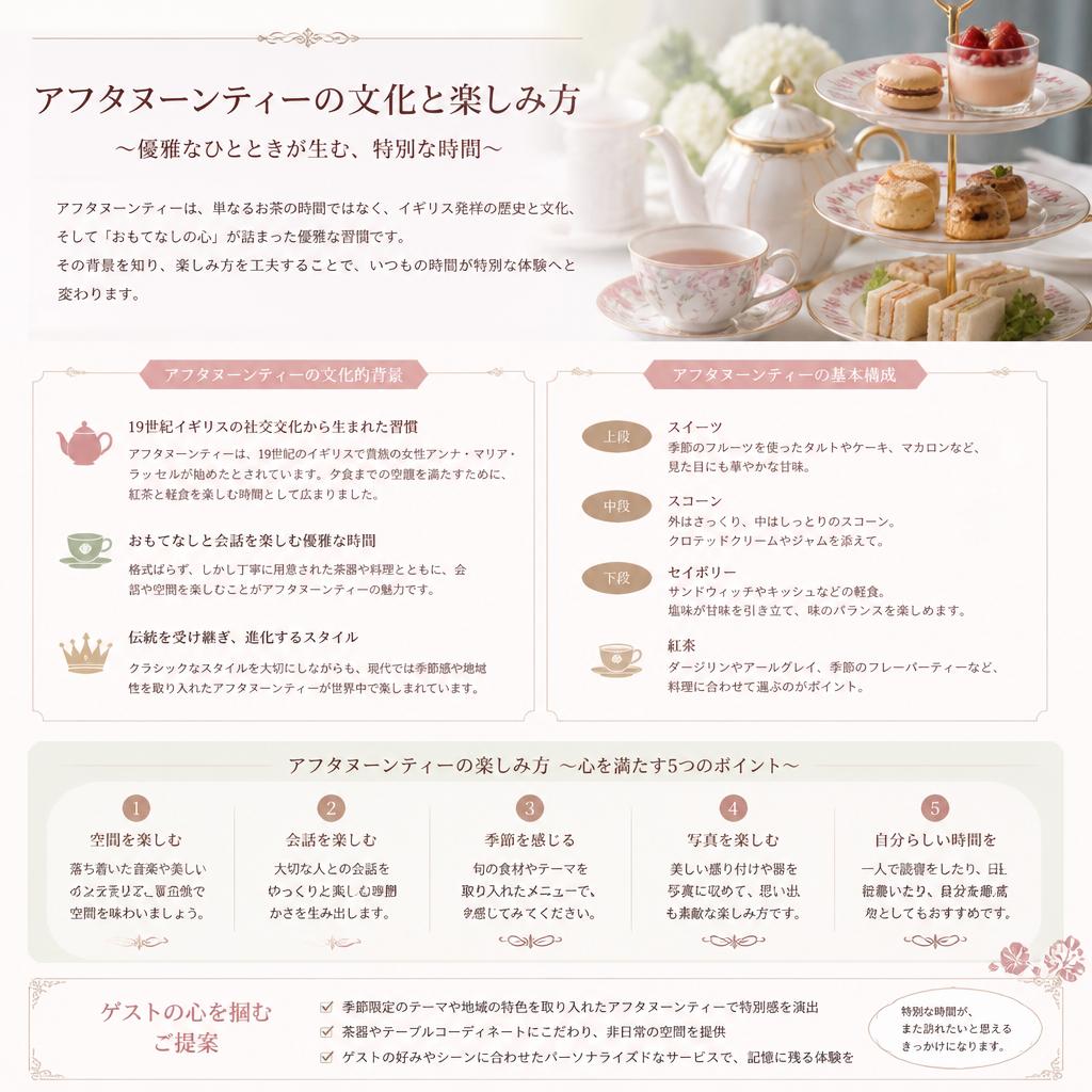 アフタヌーンティーの魅力
