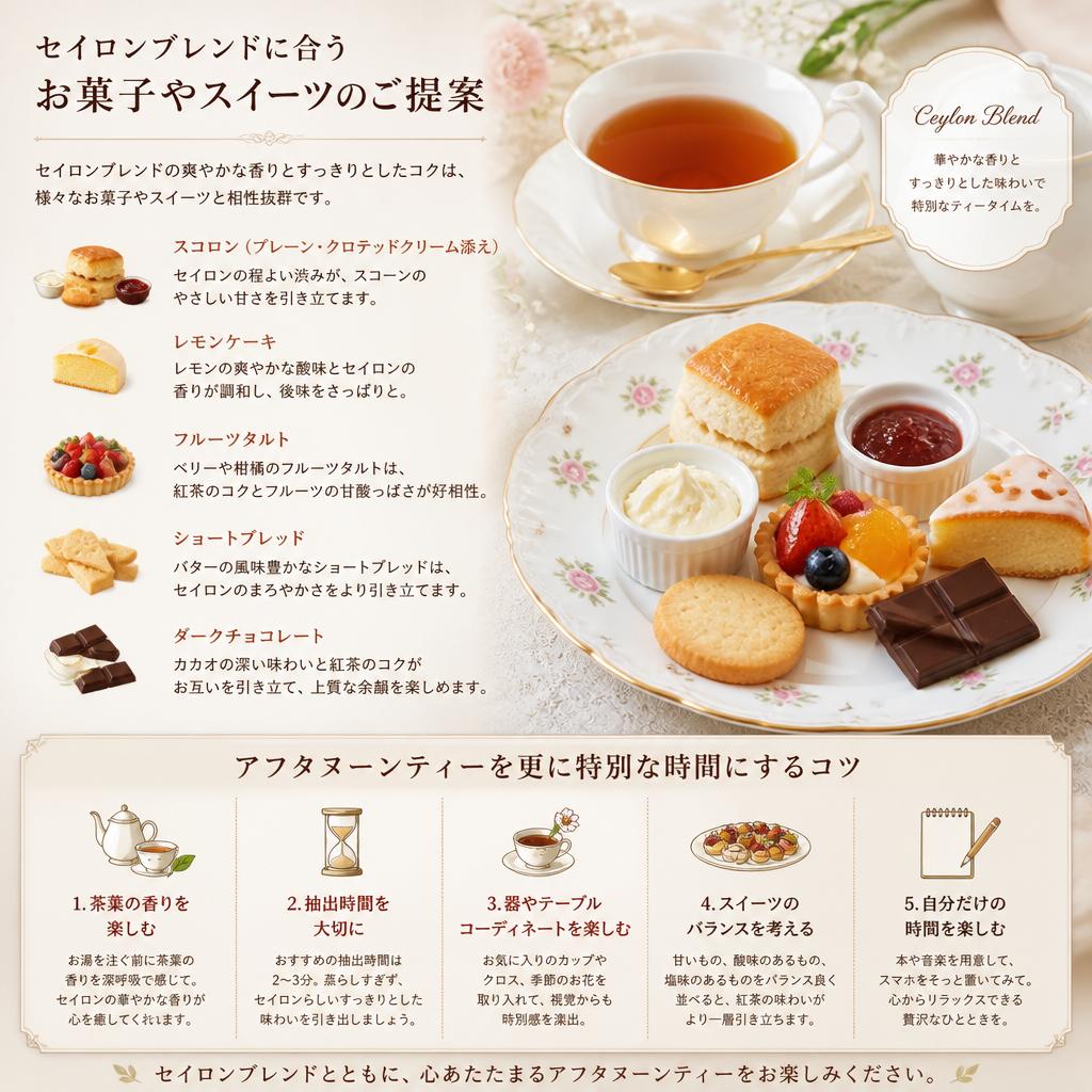 アフタヌーンティーの楽しみ方