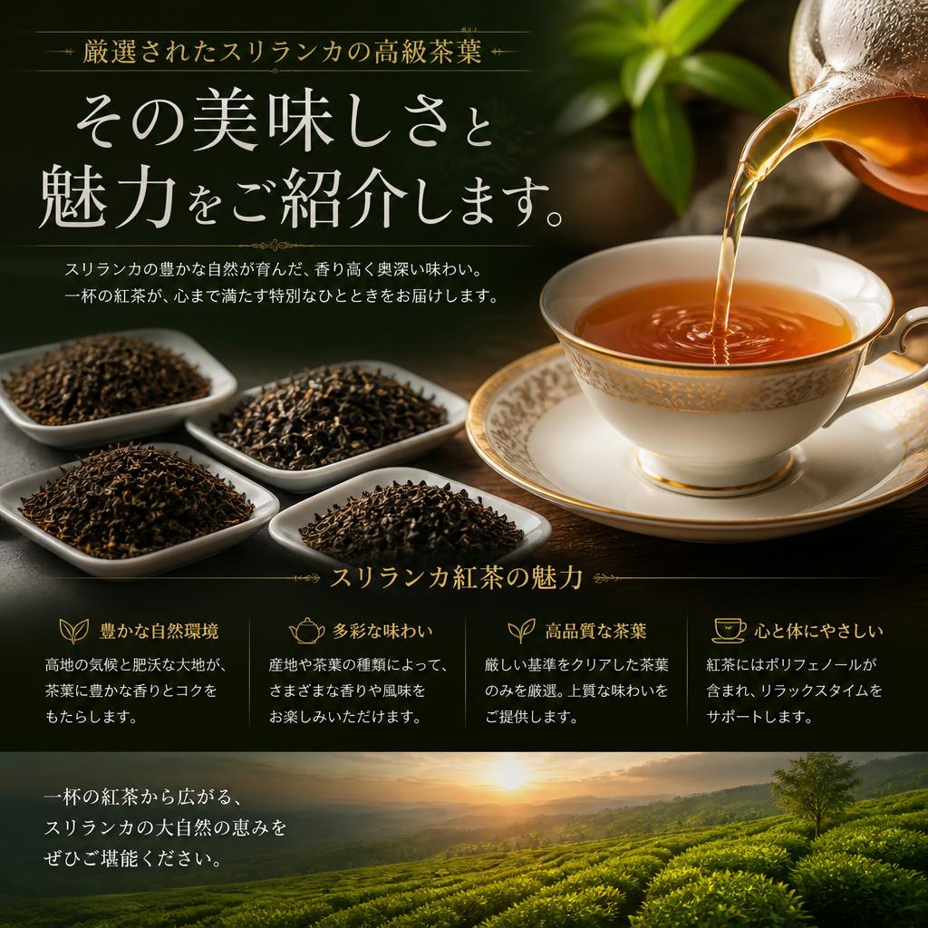 スリランカの極上茶葉