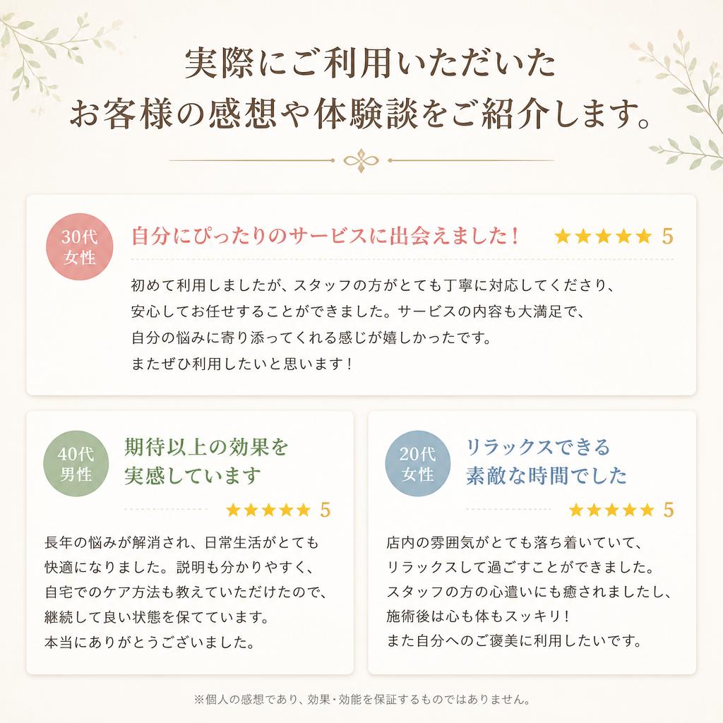 お客様の声
