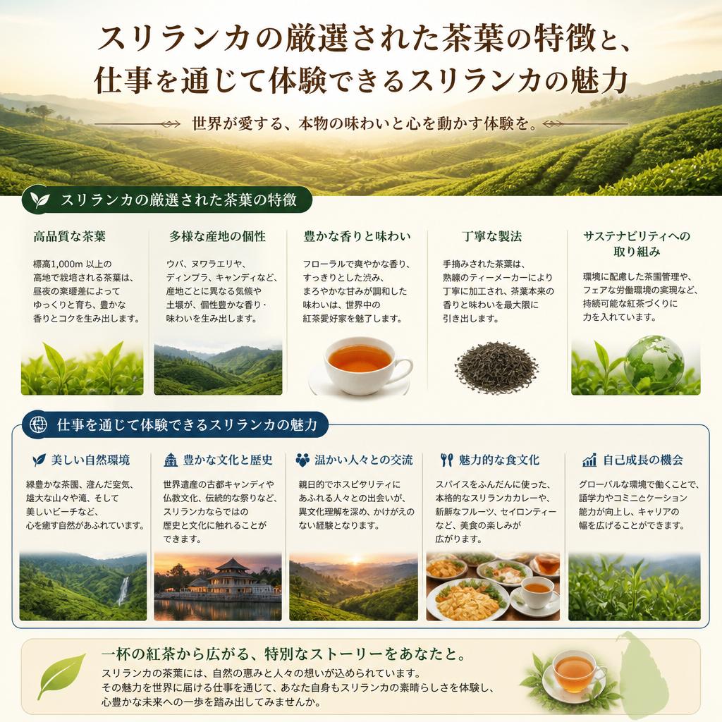 スリランカの高級紅茶の特徴