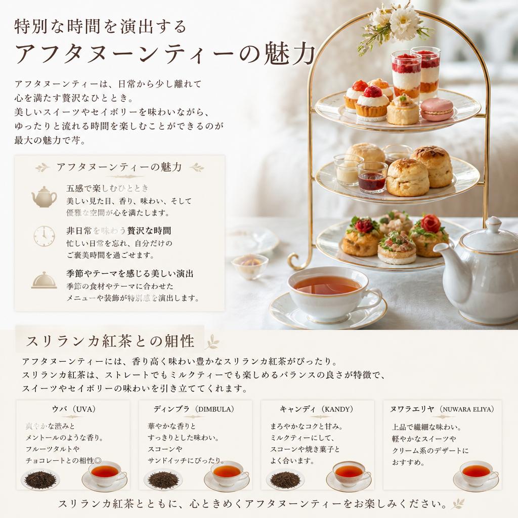 アフタヌーンティーの楽しみ方