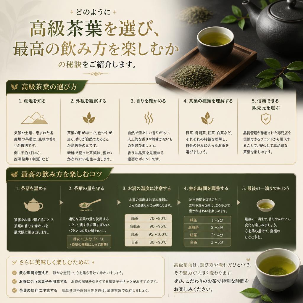 極上の高級茶葉の選び方