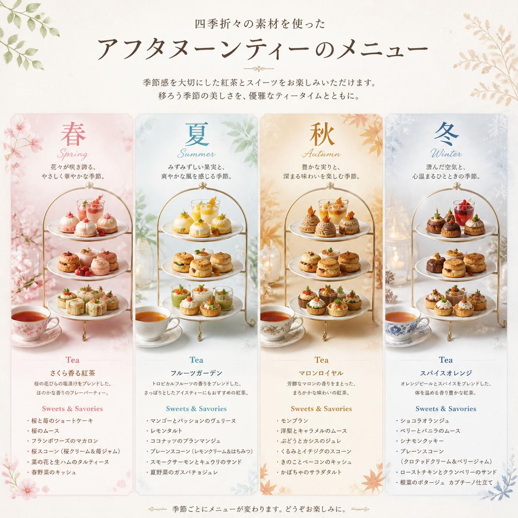 季節に合わせたメニュー