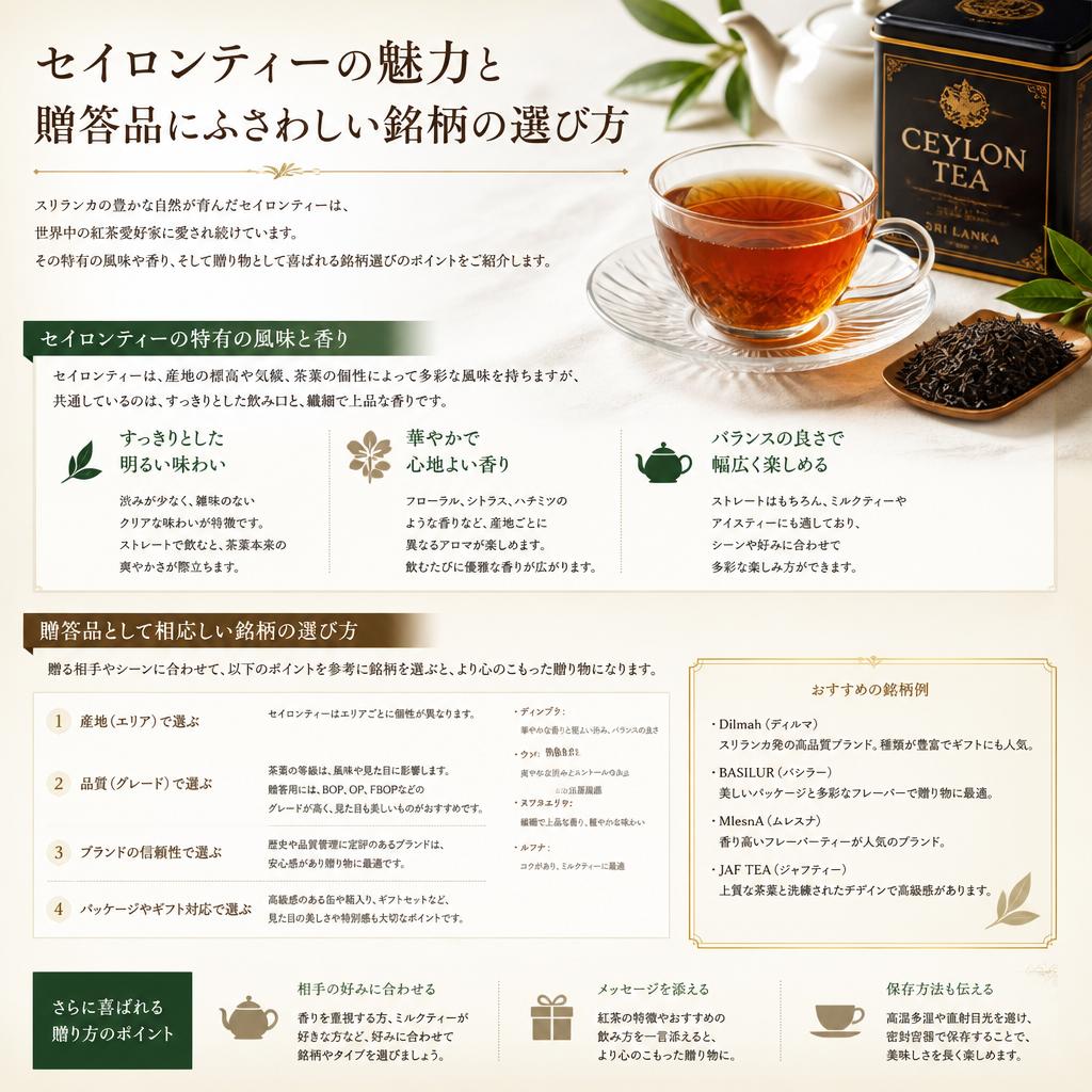 セイロンティーの特徴と選び方