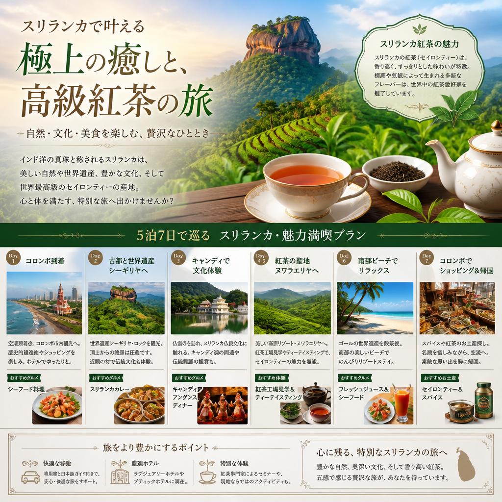 スリランカの魅力を味わう旅