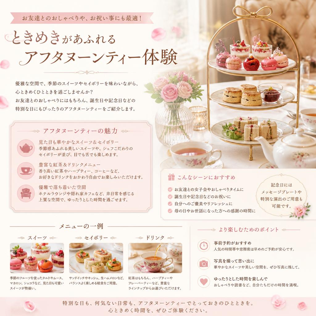 女性にぴったりの体験