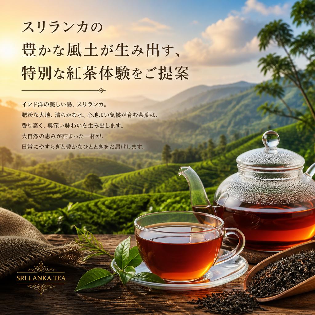 スリランカの豊かな風土が生み出す、特別な紅茶体験をご提案