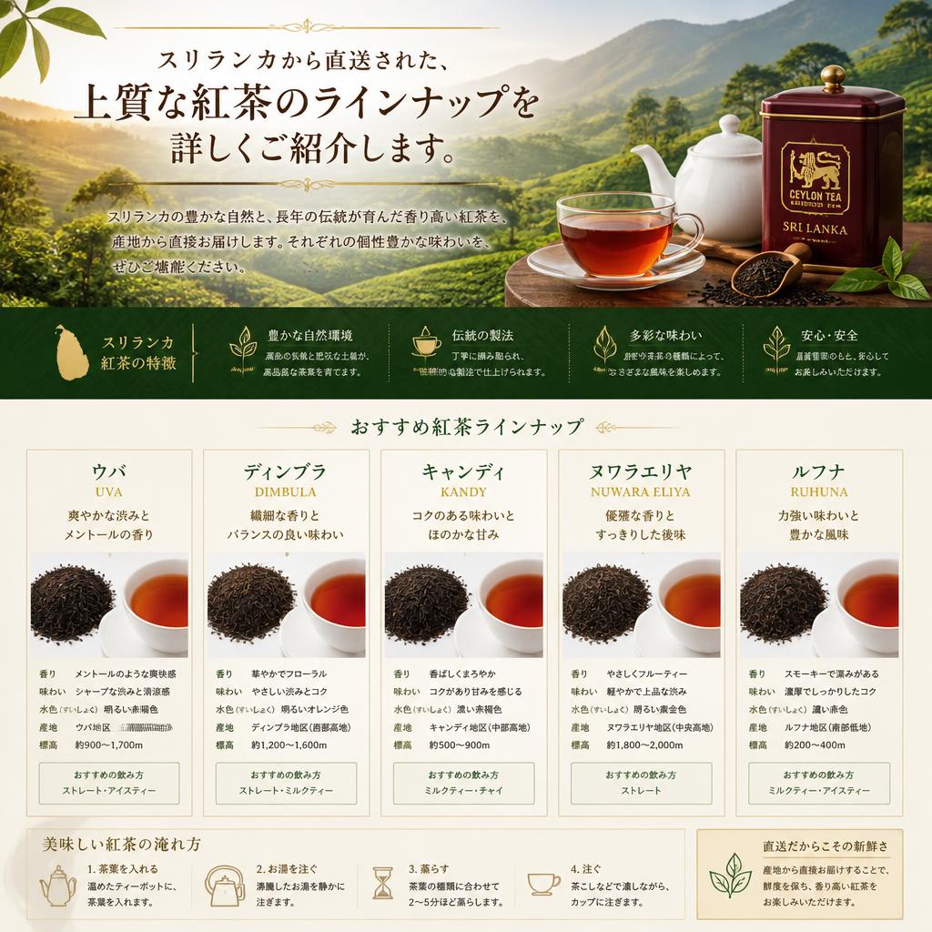 厳選された高級ティーセレクション