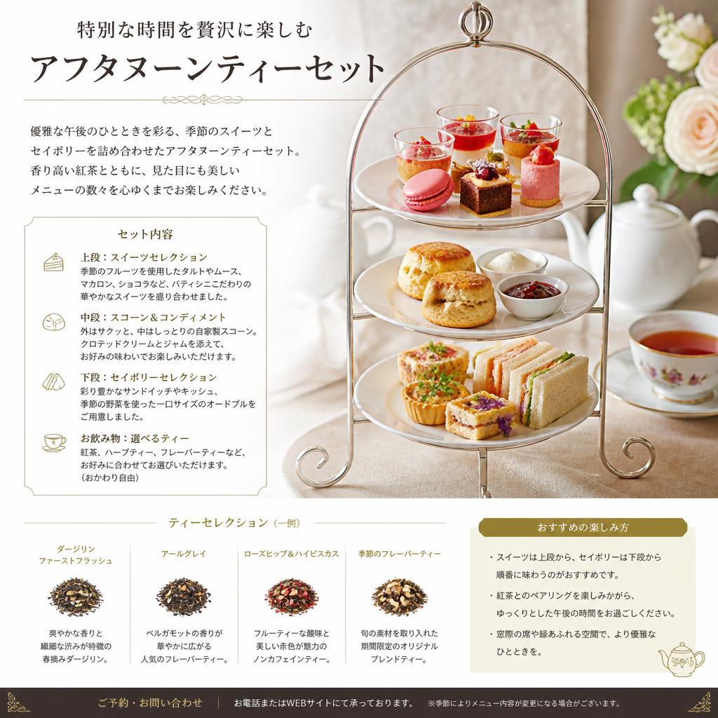 アフタヌーンティーセットのご提案