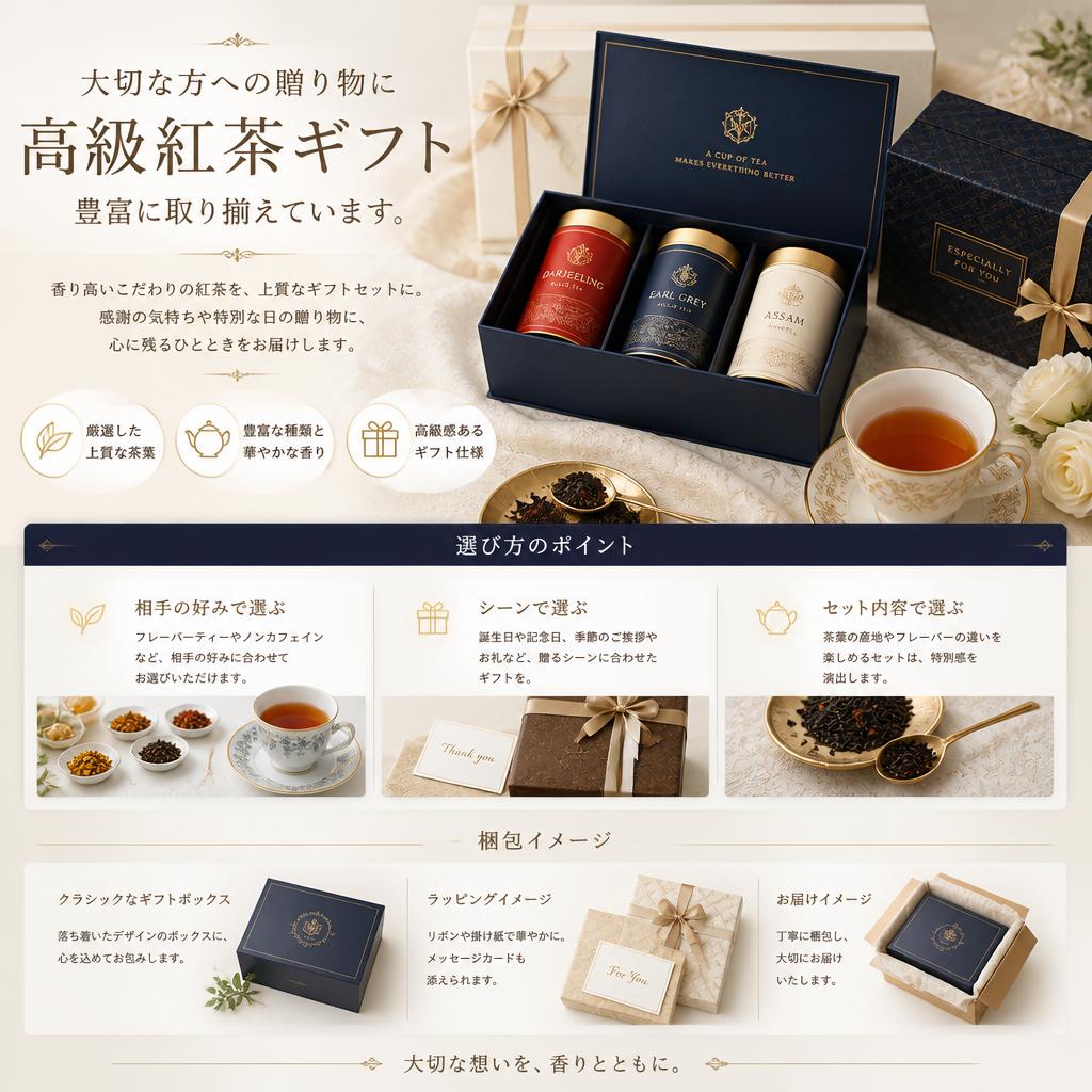 高級紅茶ギフトのセレクション