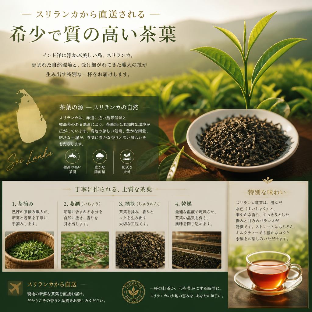 厳選された茶葉の品質
