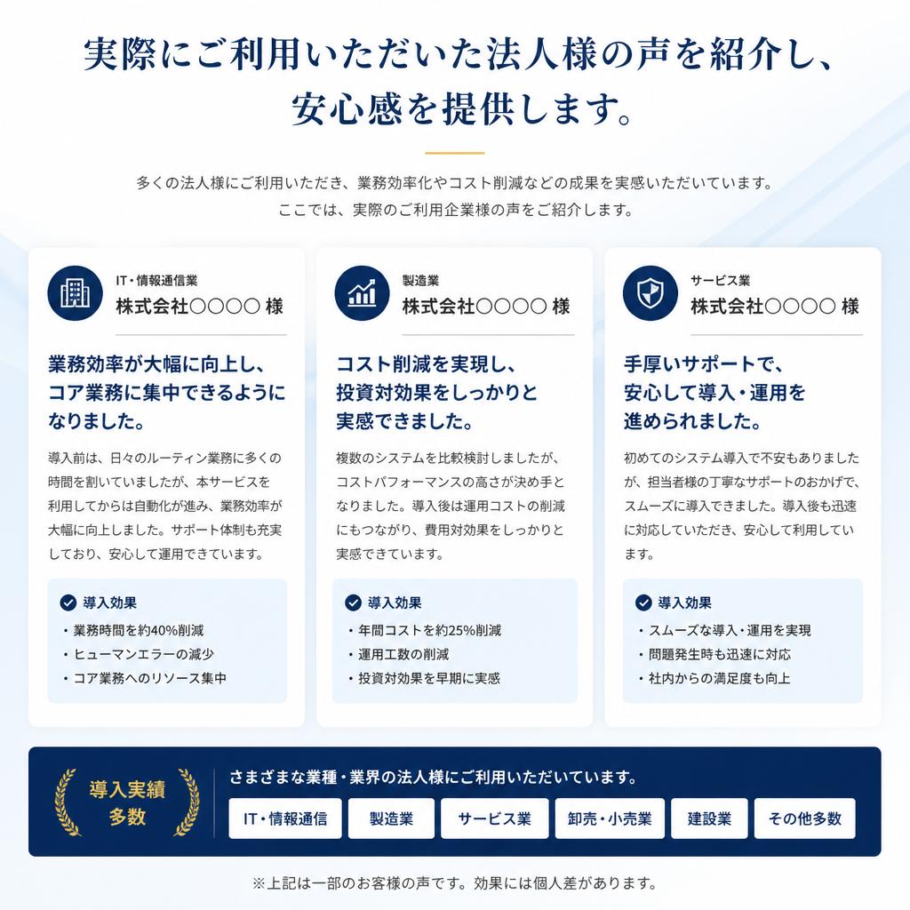 お客様の声