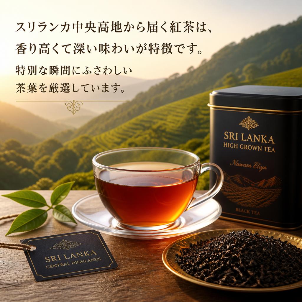 スリランカの高級紅茶がもたらす特別なひととき