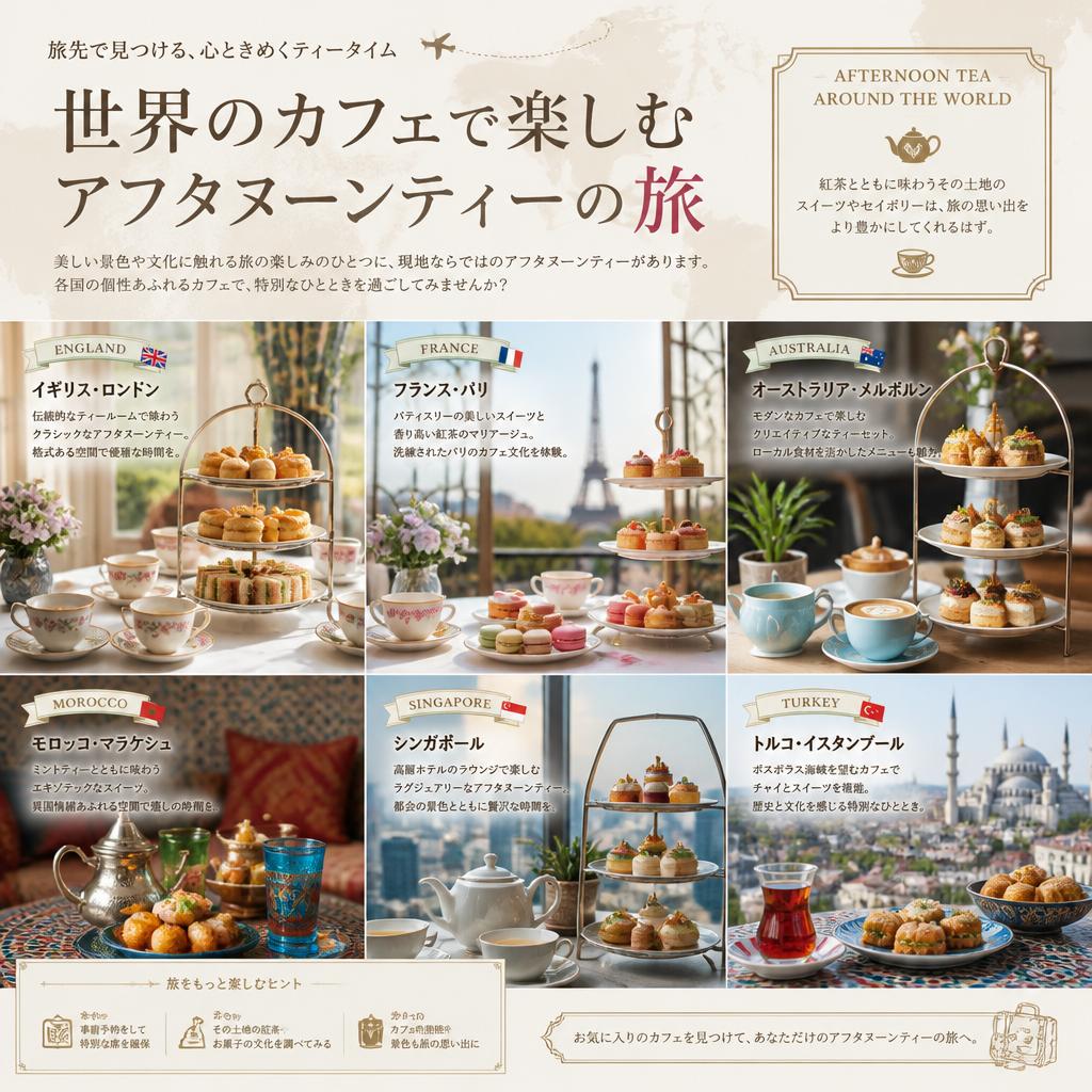 トラベルで楽しむアフタヌーンティー