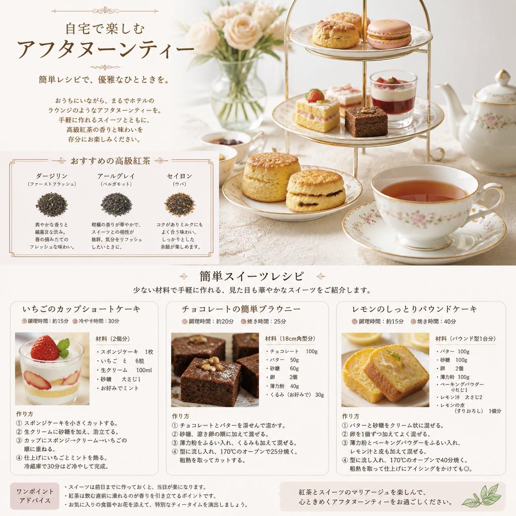 アフタヌーンティーにぴったりなレシピ