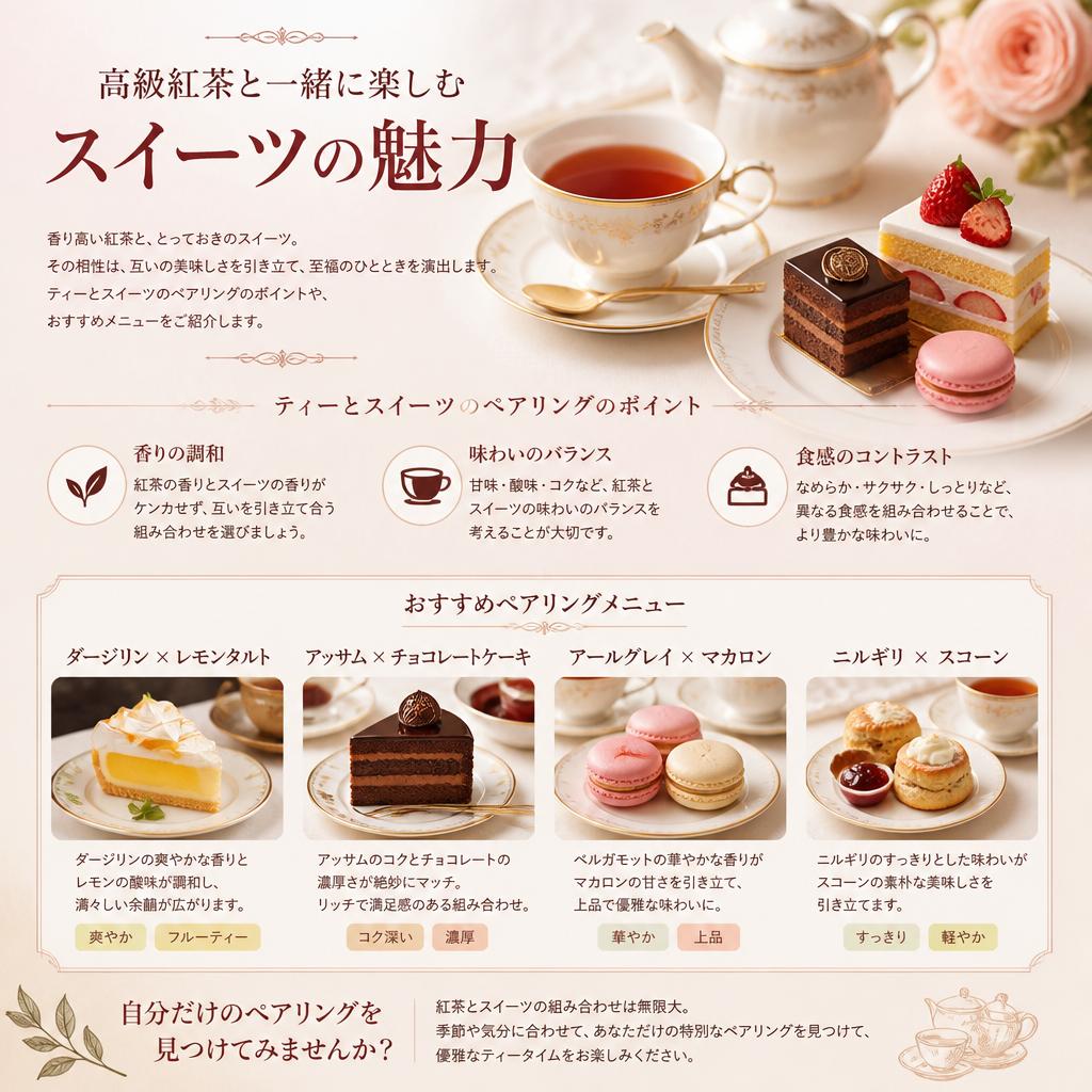 ティーとスイーツの絶妙なペアリング