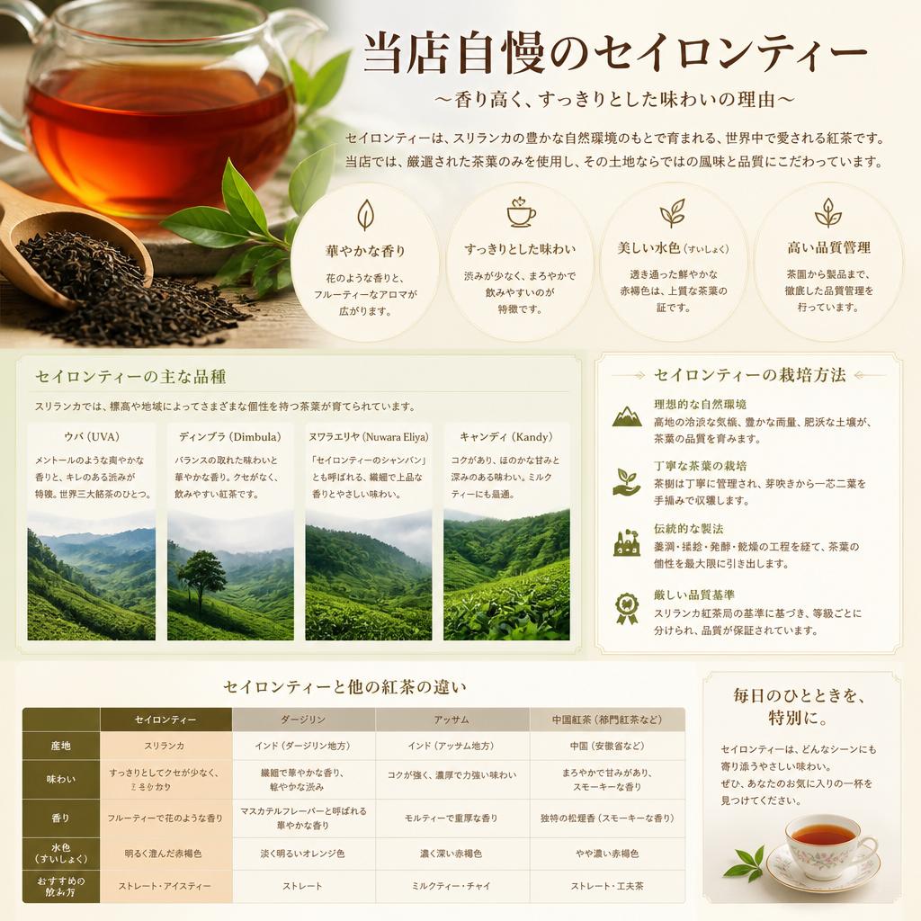 こだわりのセイロンティー