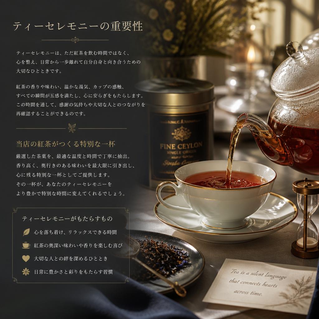 ティーセレモニーでの心温まる体験