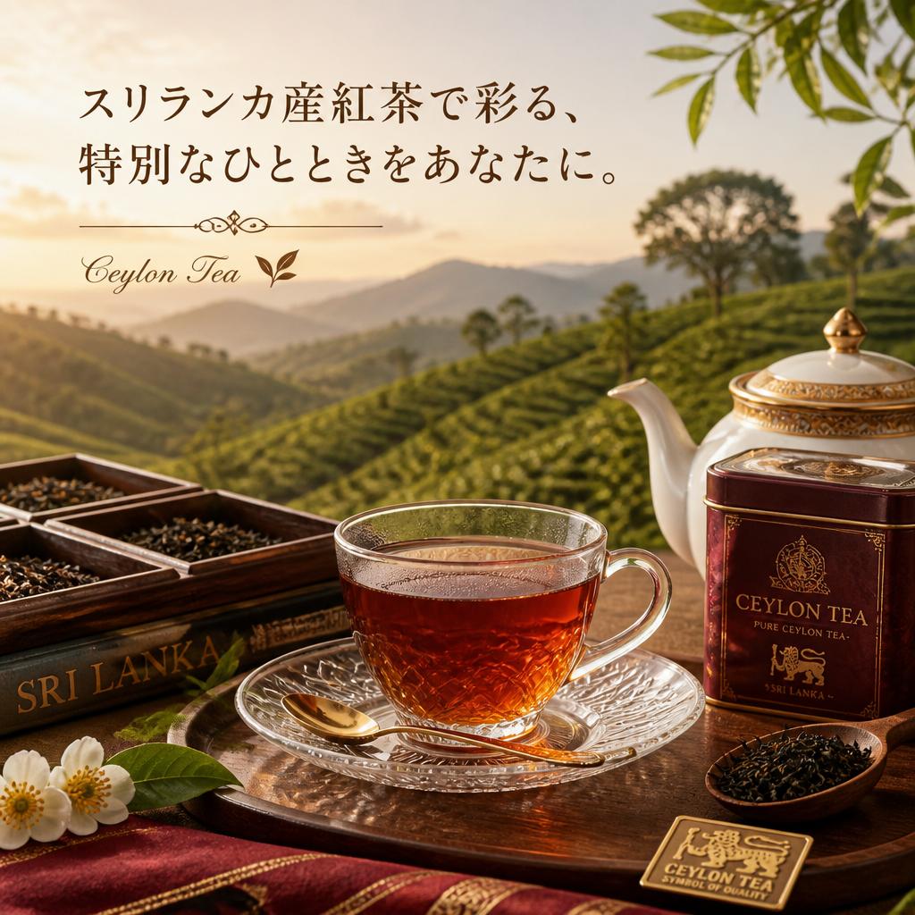 スリランカ産紅茶で彩る、特別なひとときをあなたに。