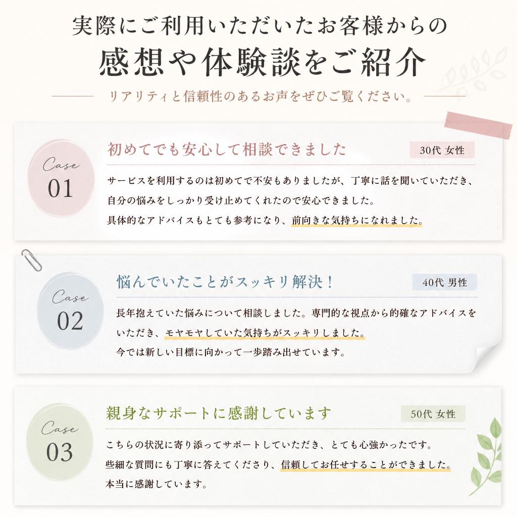 お客様の声