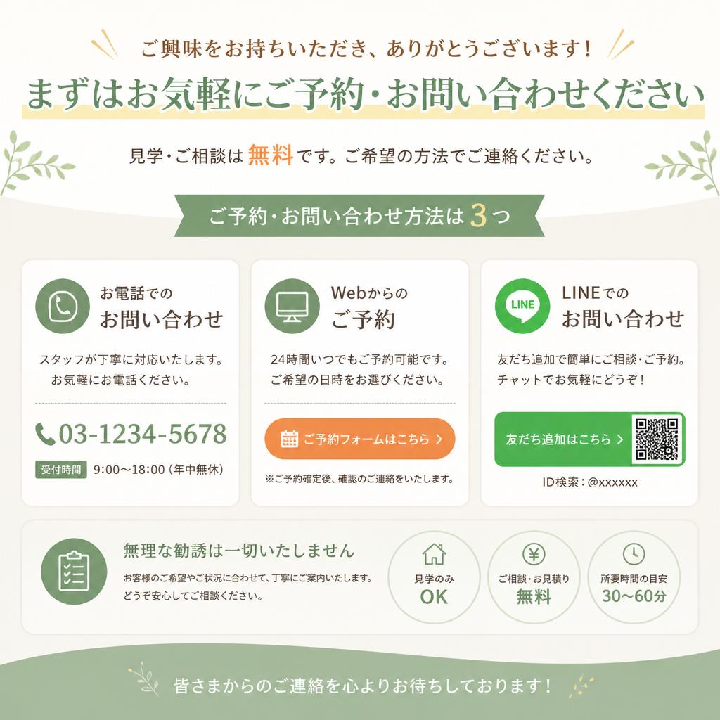 お問い合わせ・ご予約
