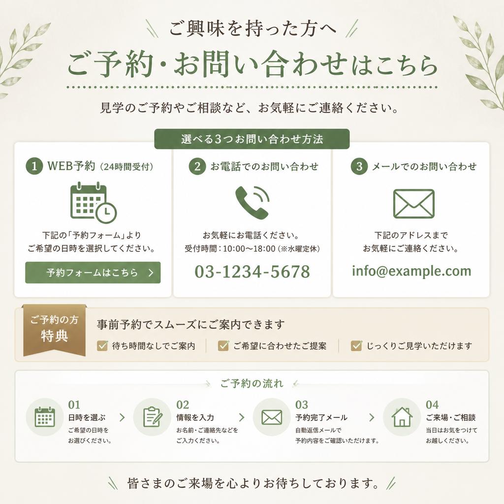 お問い合わせ・ご予約