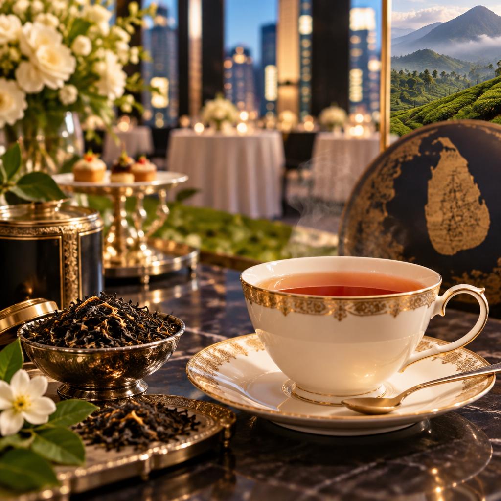 一杯の紅茶が、イベントの品格を変える。銀座発・スリランカの希少な高級茶葉で、記憶に残るおもてなしを。