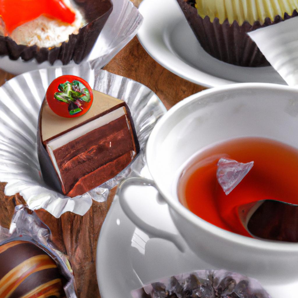 高級紅茶とチョコレートデザートの相性