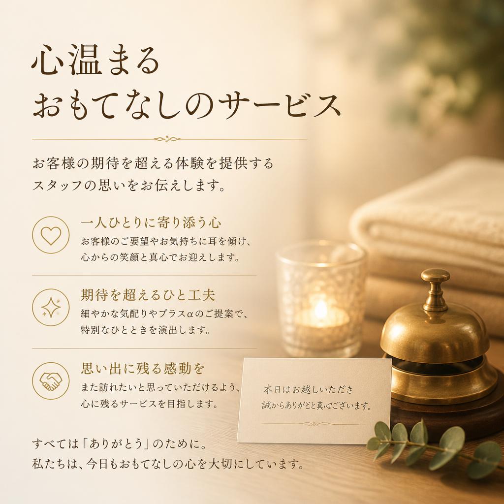 おもてなしの心