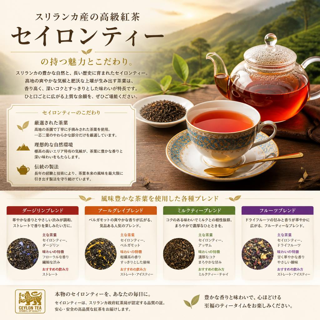 セイロンティーの魅力とは？