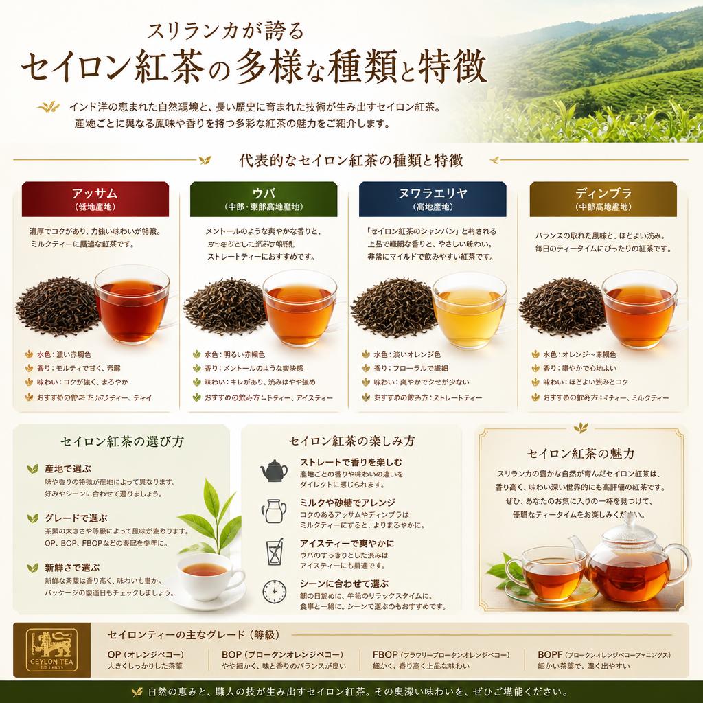 セイロン紅茶の種類